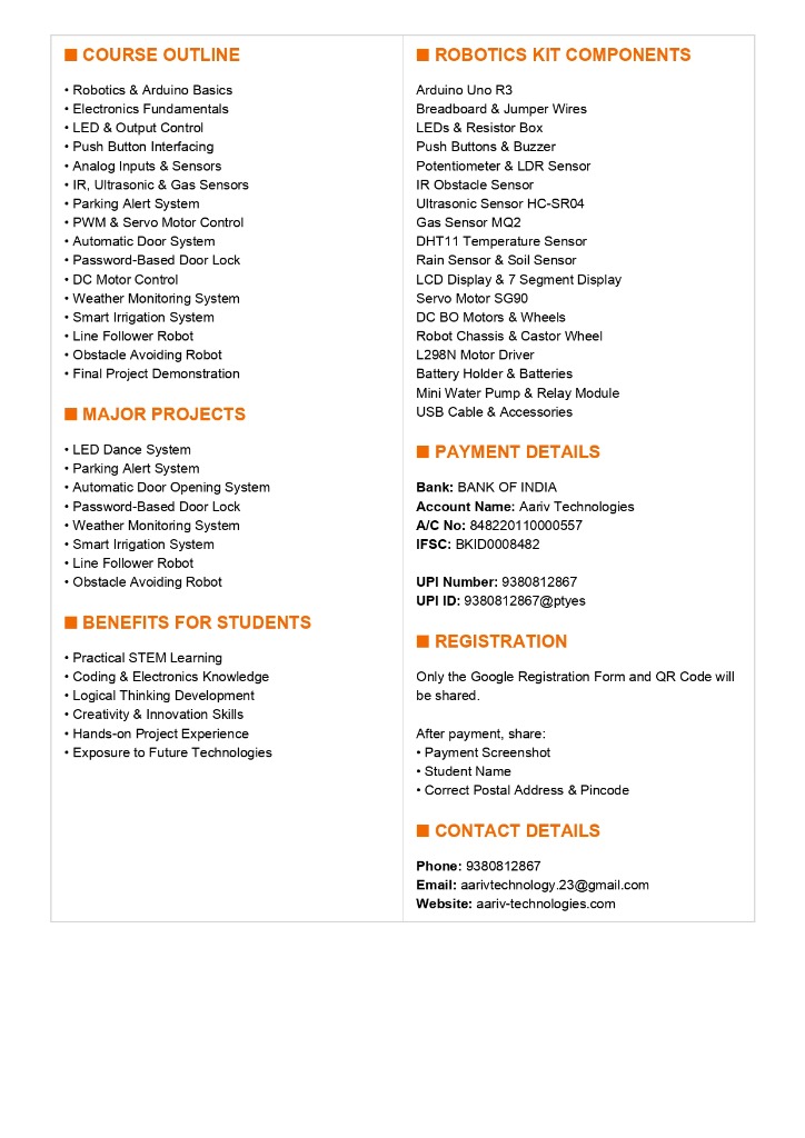 Online Robotics Summer Camp Back